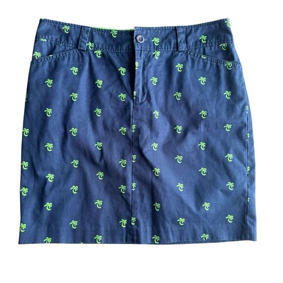 Y2K Lilly Pulitzer Women’s Palm Tree Print Preppy Skirt Size 6 - Picture 1 of 4